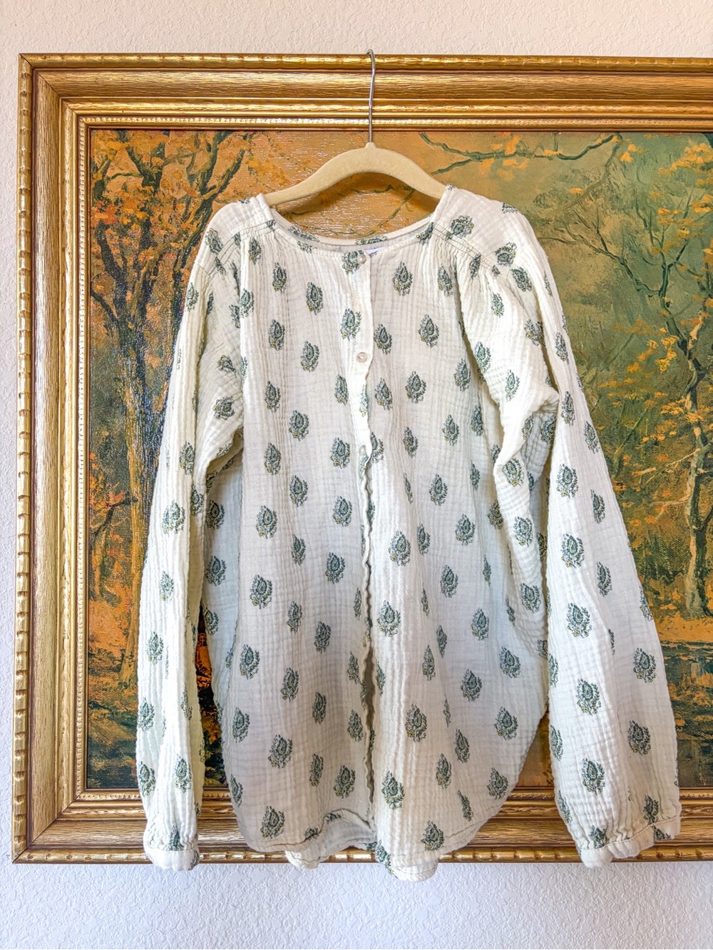 Zara girls button down shirt